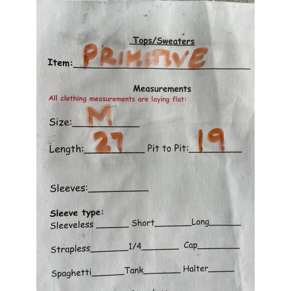 Primitive Paradise Baseball Jersey Black Floral Men’s Size M - Picture 8 of 8